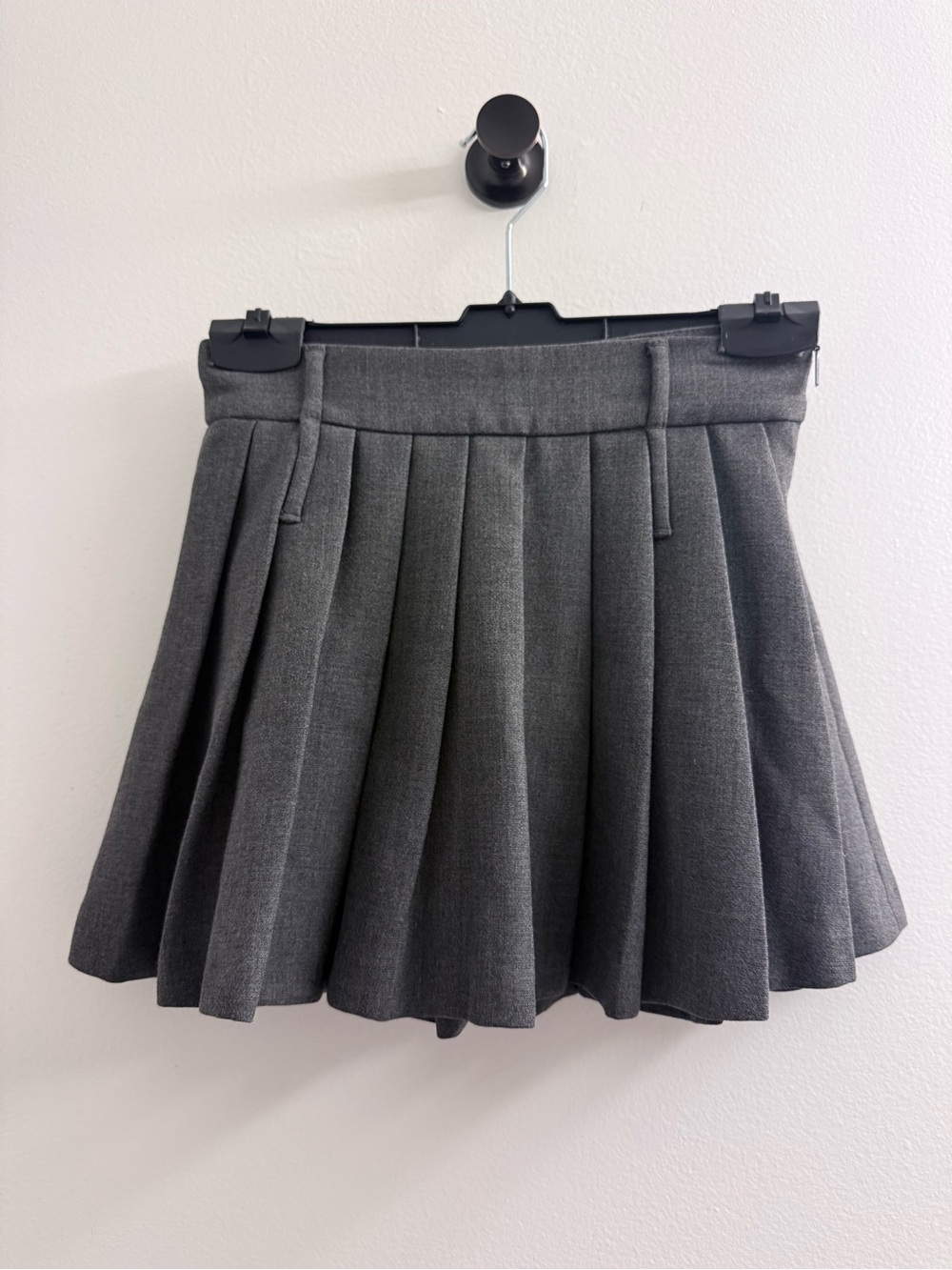 NWT Mango Gray Pleated Skater Skirt - Professionally Tailored